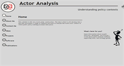 Desktop Screenshot of actoranalysis.com